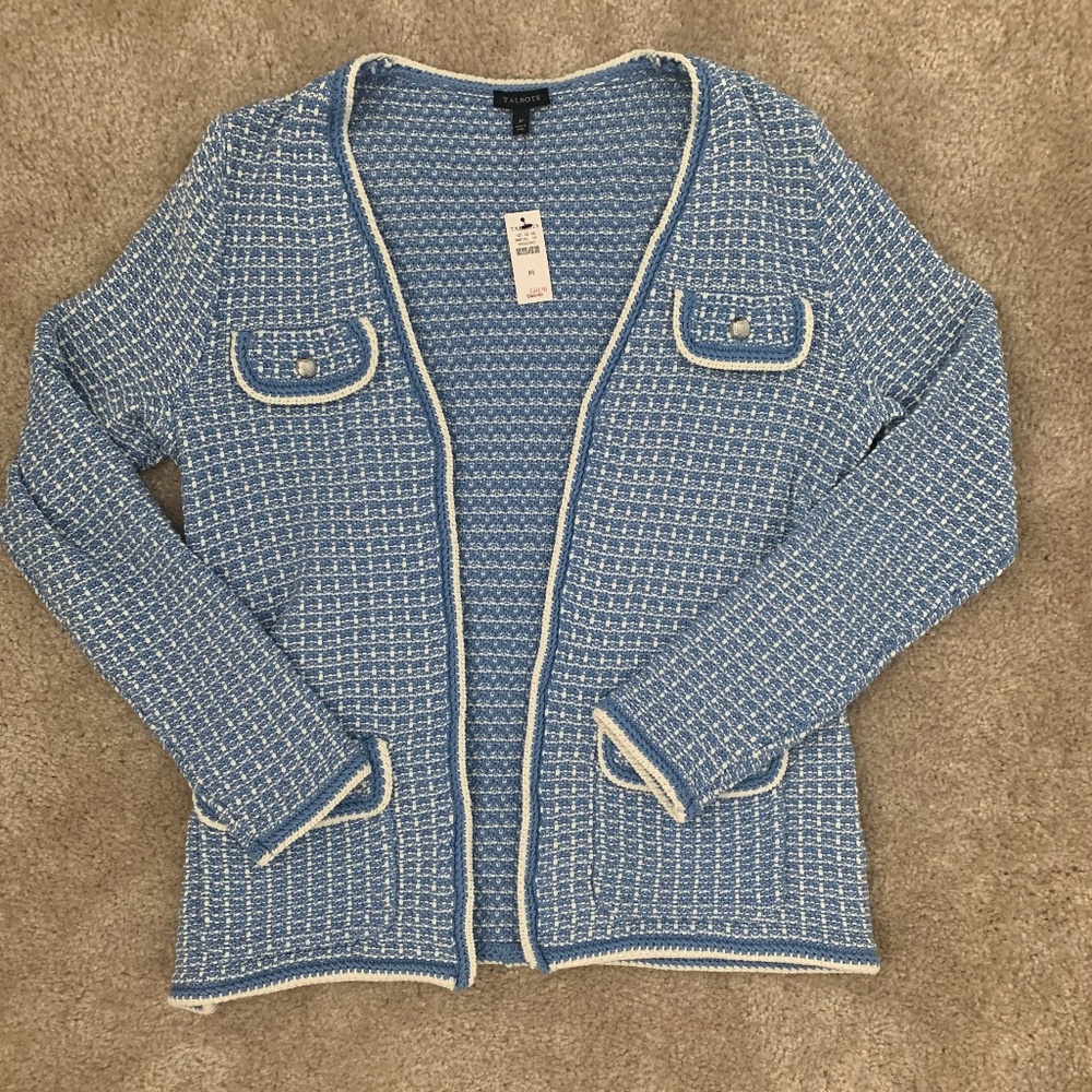 Talbots lady jacket sweater
